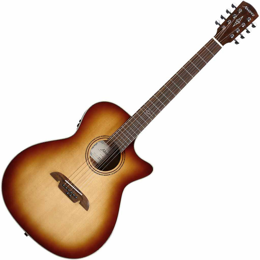 Alvarez AG60ce 8-String Shadowburst Artist Series Grand Auditorium Acoustic Guitar