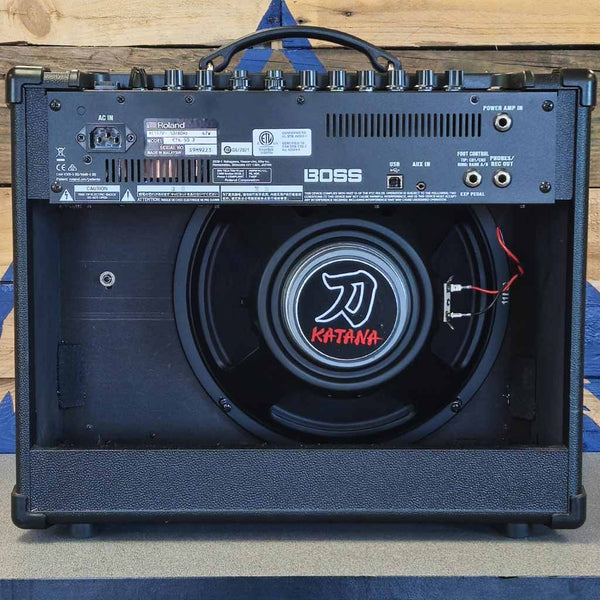 boss katana 50 mkii pedal Used Boss Katana 50 MkII 50 Watt Electric Guitar Amp Boss Electric Guitar  Amp The Bass Katana 50 MkII is packed with tons of effects, and lots of  features to dial in