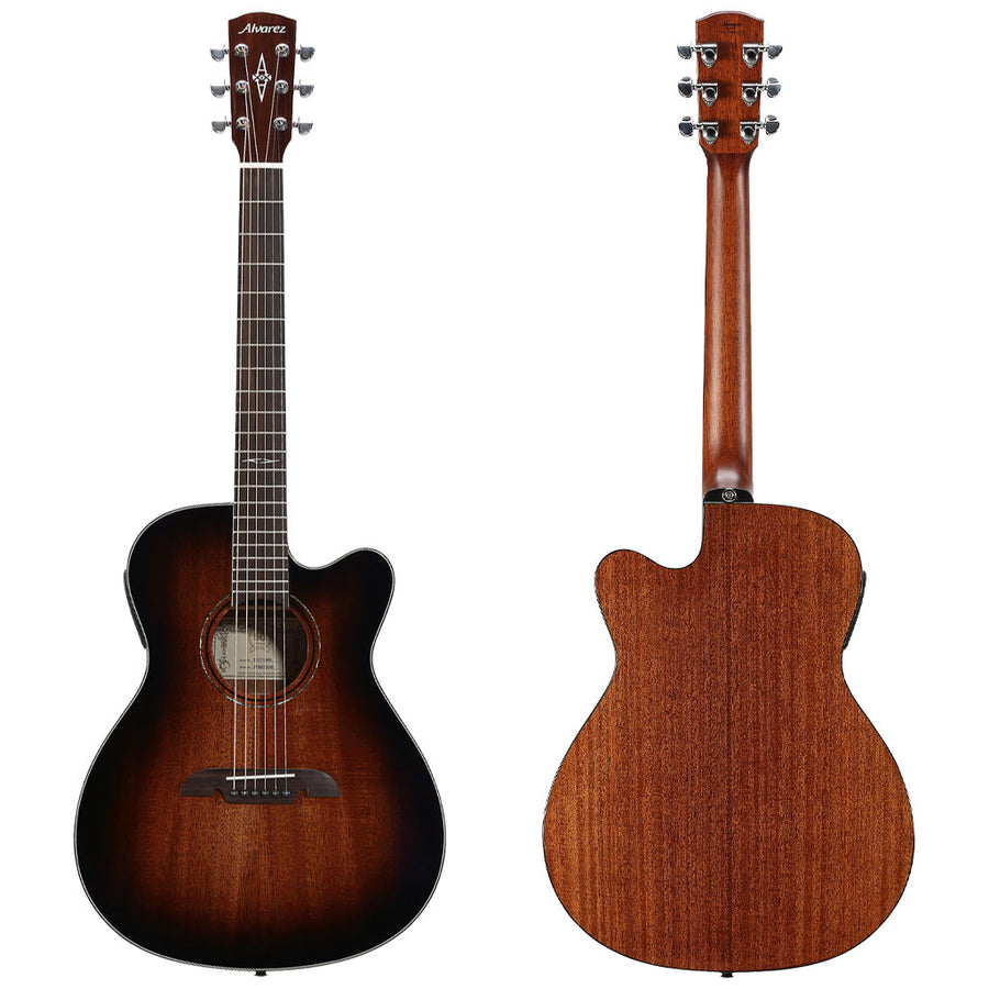 Alvarez AF66CE Artist 66 Series Folk/OM Acoustic Electric Guitar in Shadowburst Gloss