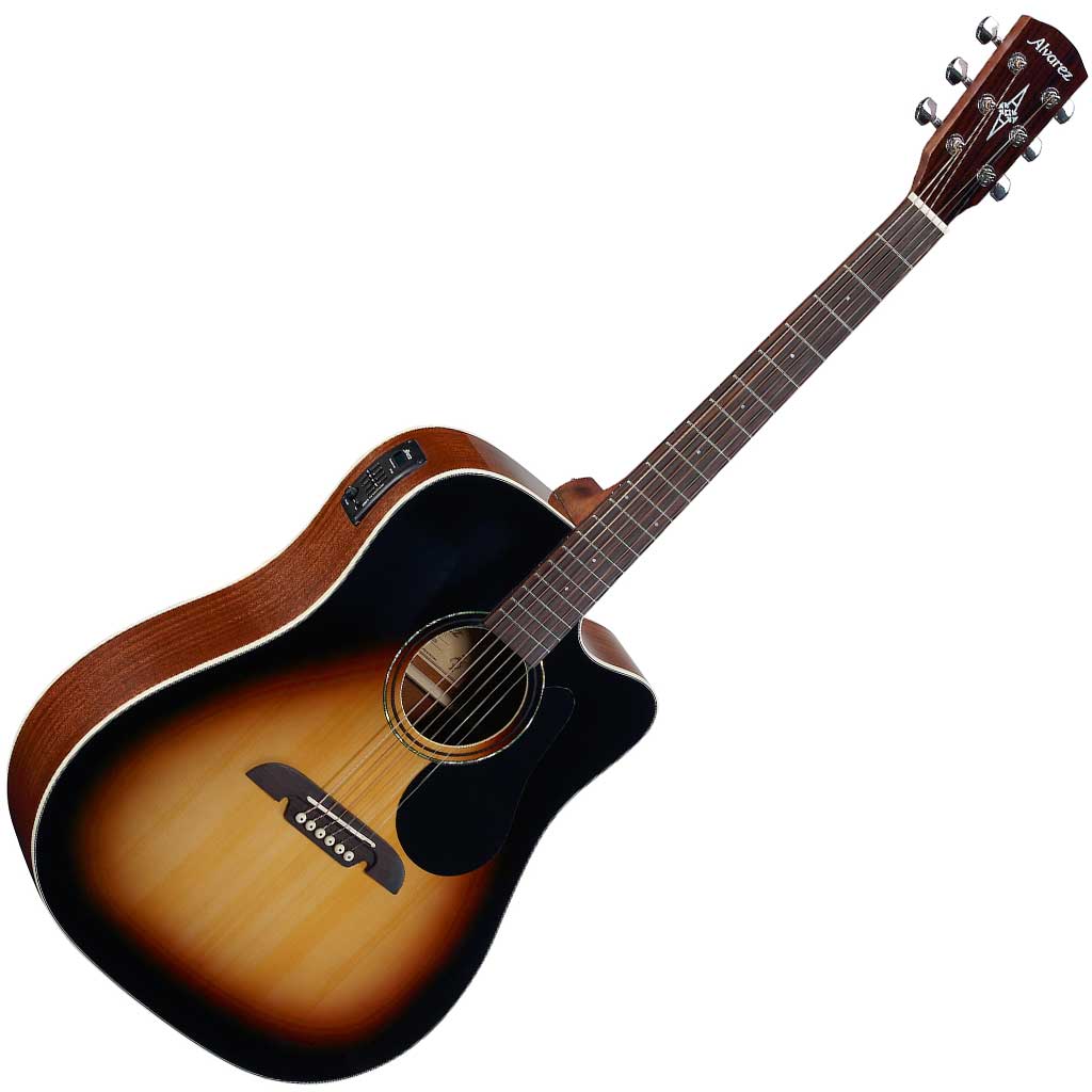 Alvarez RD26CESB Regent Dreadnought Acoustic Electric Guitar Sunburst w/Cutaway and Deluxe Gigbag