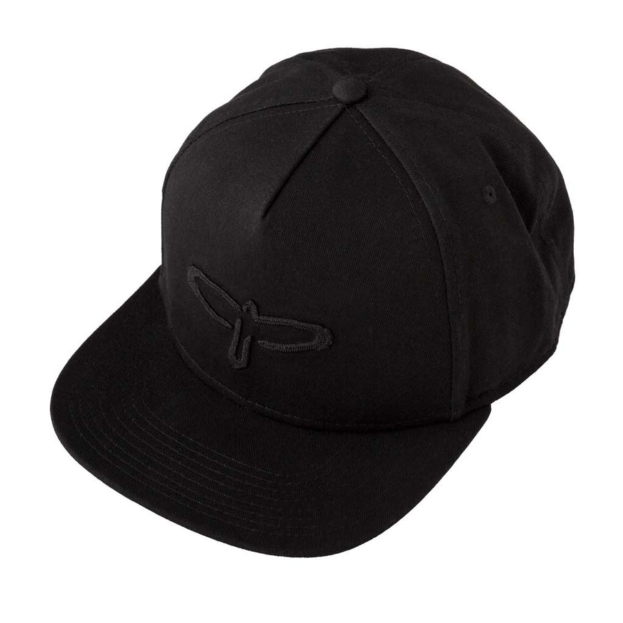 Paul Reed Smith Flat Bill Baseball Hat with Bird Logo in All Black