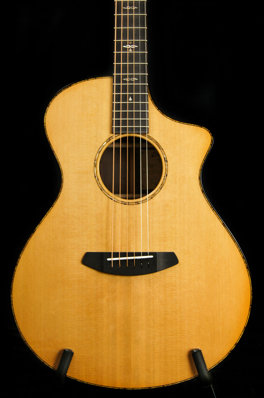 Breedlove Custom Built Concert CE Sunken Cedar/Ziricote Acoustic Electric Guitar