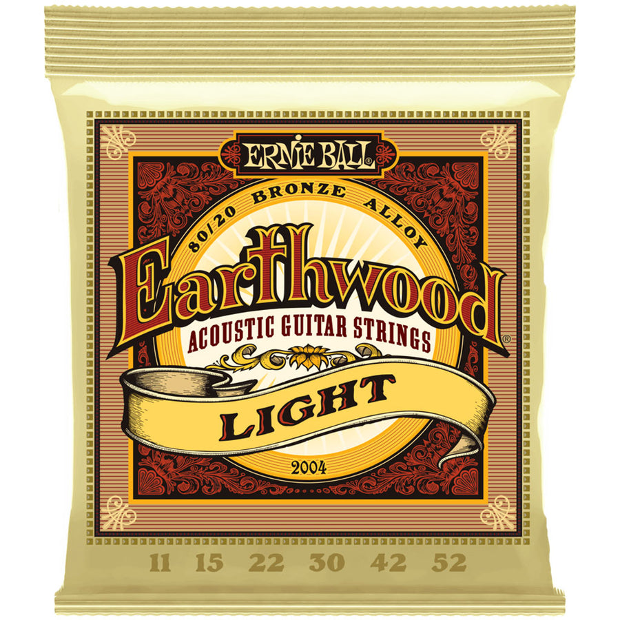 Ernie Ball Earthwood Light Gauge 80/20 Bronze Acoustic Guitar Strings