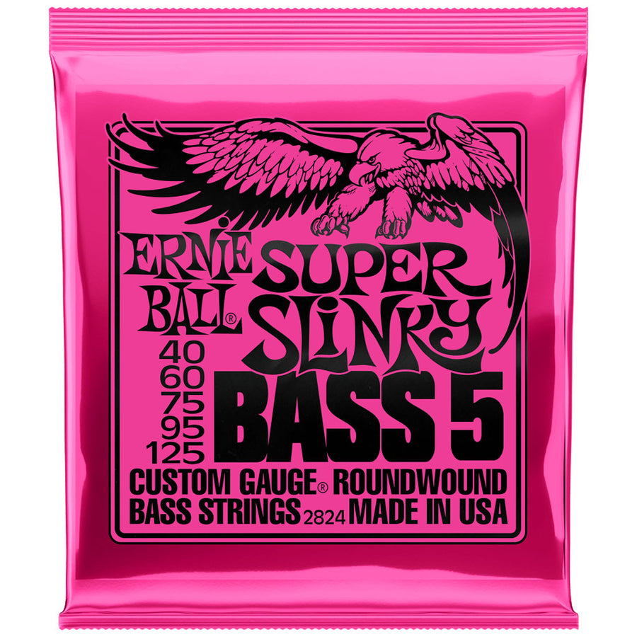Ernie Ball Super Slinky 40-125 5 String Bass Guitar Strings