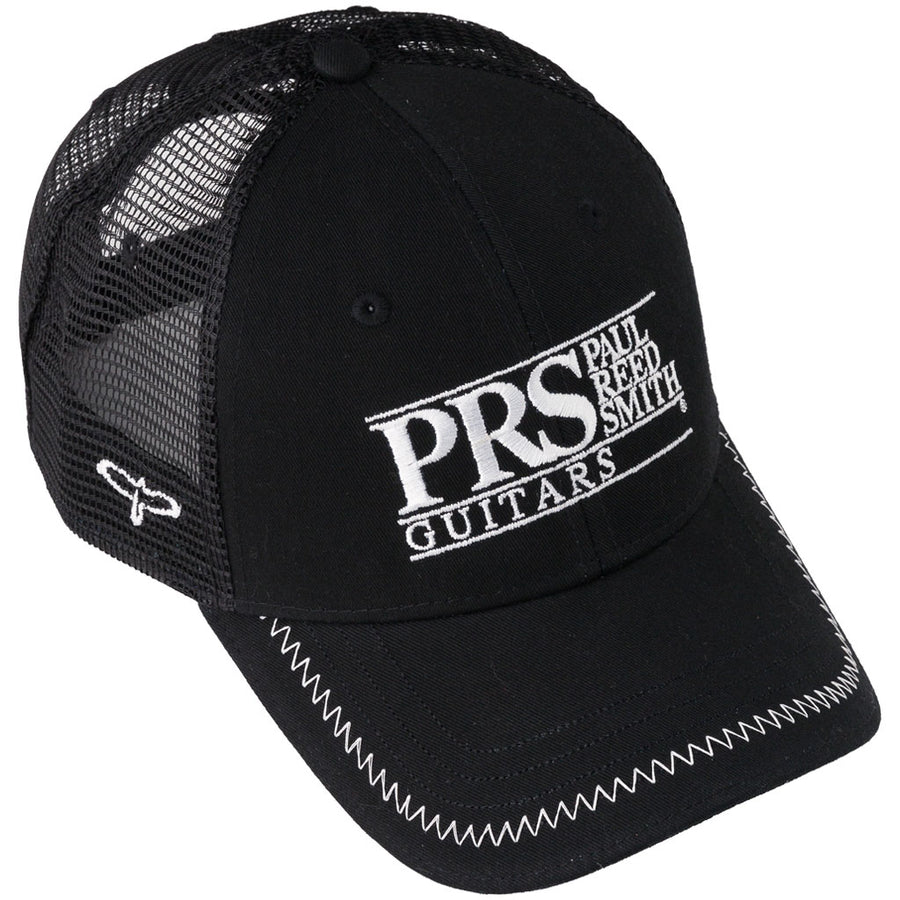 PRS Trucker Hat w/Block Logo in Black and White