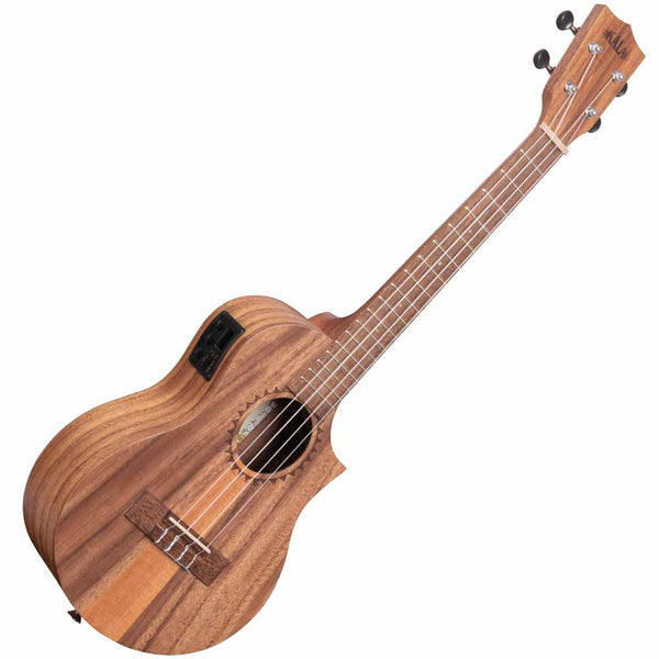 Kala Teak TriTop Tenor Ukulele with Cutaway and EQ Kala Ukes Ukulele