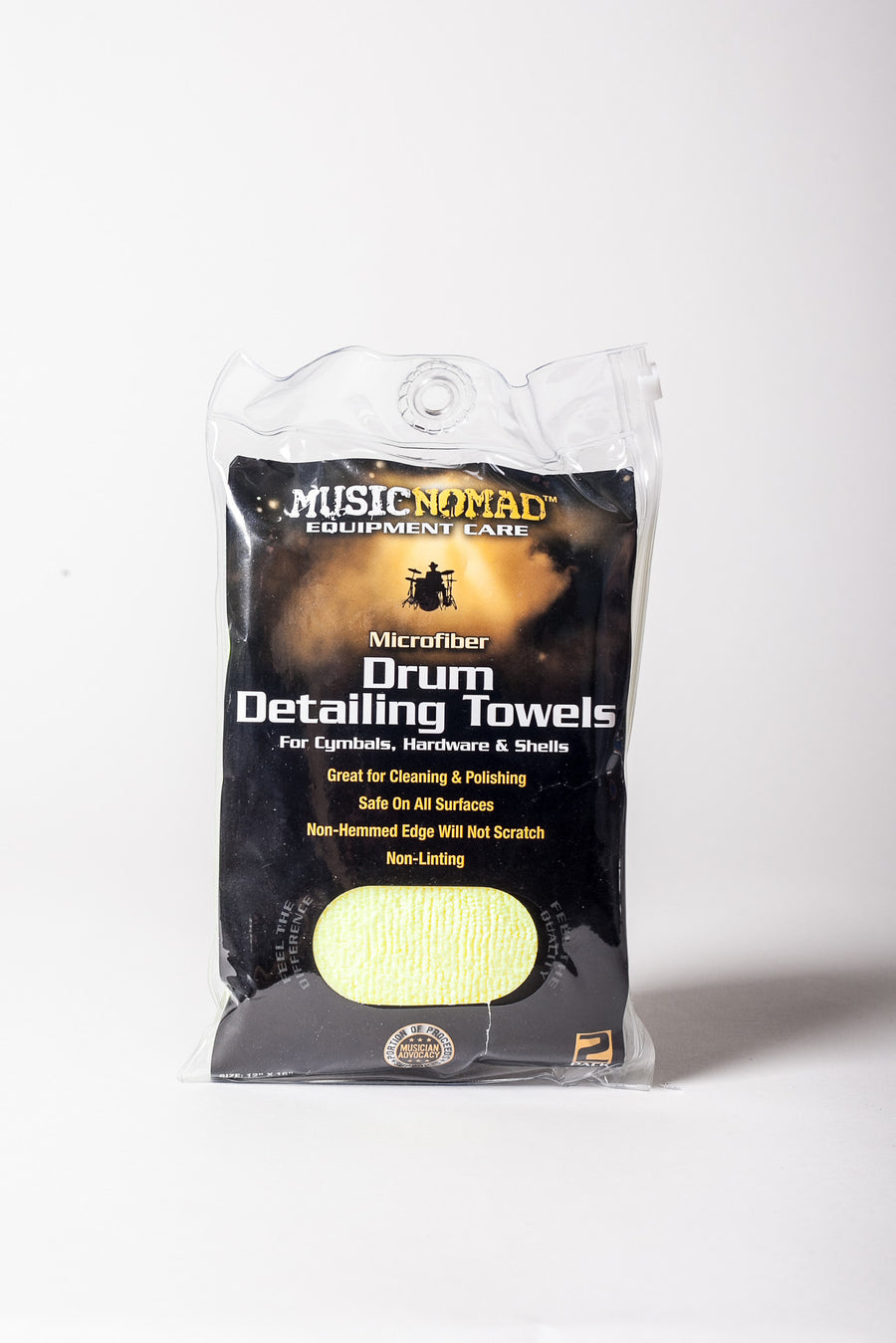 Music Nomad MN210 Edgeless Microfiber Drum Detailing Towels - 2 pc