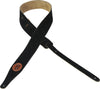Levy's Leathers 2" Suede Leather Guitar Strap MS217-BLK