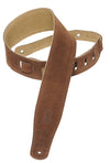 Levy's Leathers 2-1/2" Brown Suede Guitar Strap MS26-BRN