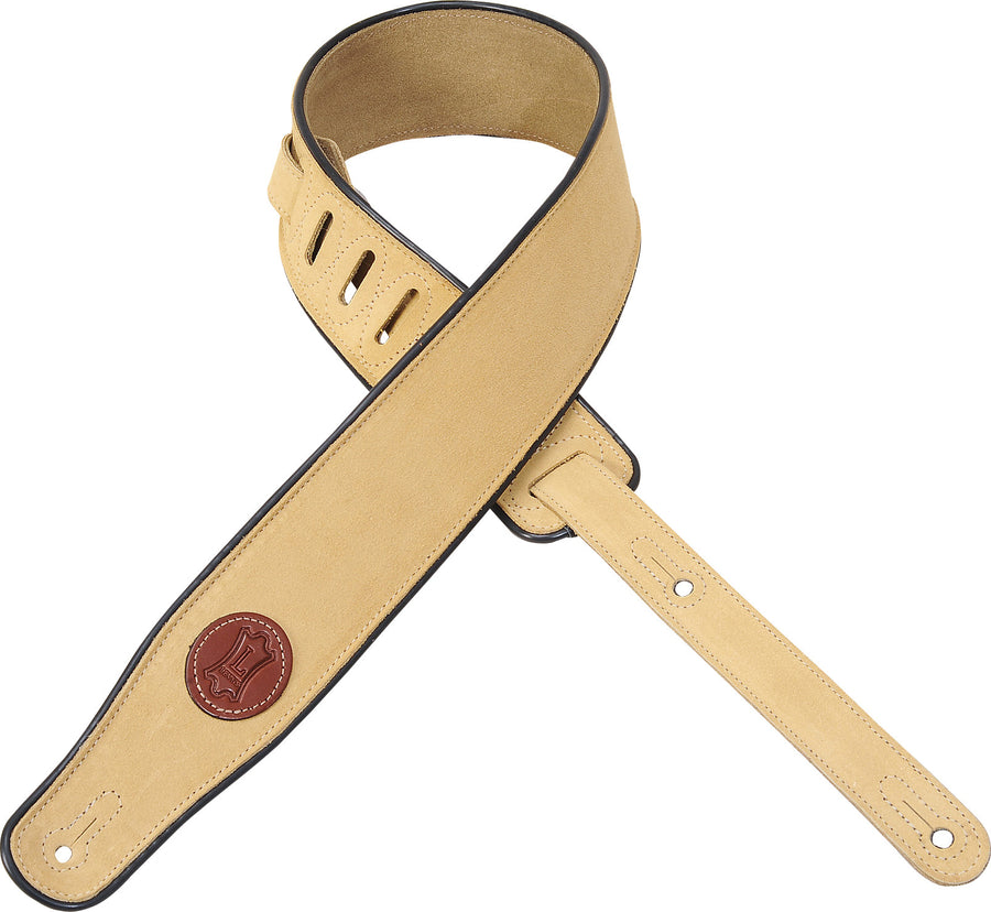 Levy's Leathers 2 1/2" Signature Series Suede Guitar Strap MSS3-TAN