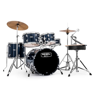 Mapex Rebel Drum Kit with 18" Bass Drum in Royal Blue