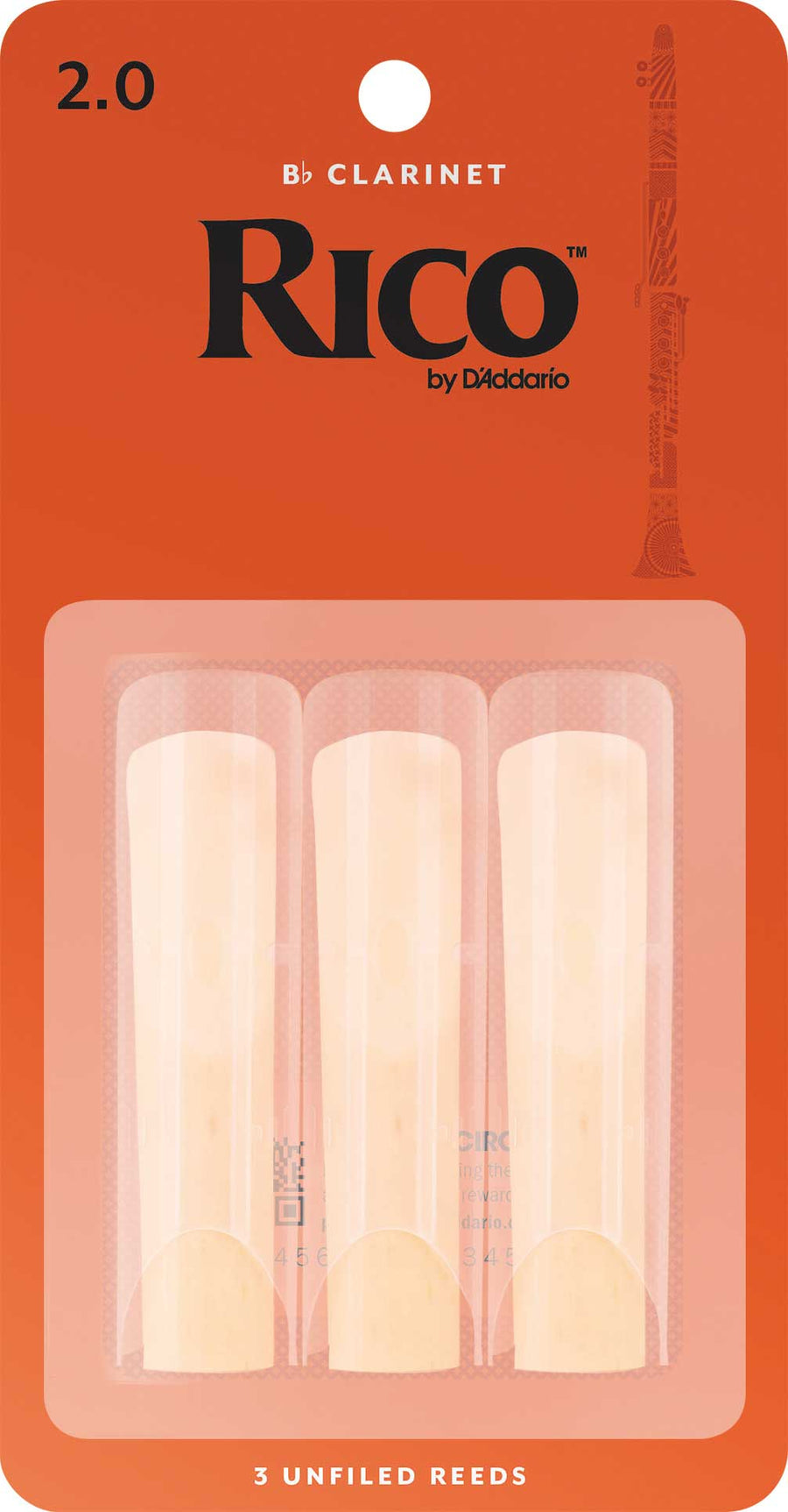 Rico Bb Clarinet Reeds 3-Pack