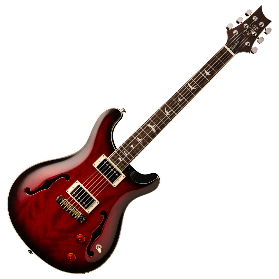 Paul Reed Smith SE Hollowbody Standard Electric Guitar in Fire Red Burst