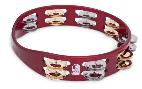 Toca TCT10-RD ColorSound Tambourine, 10" Red