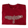 Paul Reed Smith Bird as a Word Tee in Oxblood Red