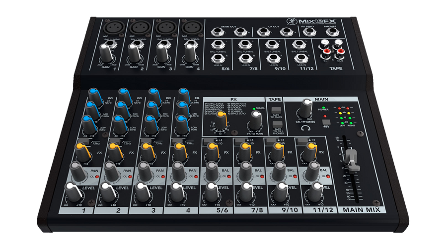 Mackie Mix Series Mix12FX 12-Channel Mixer w/ Built in Effects