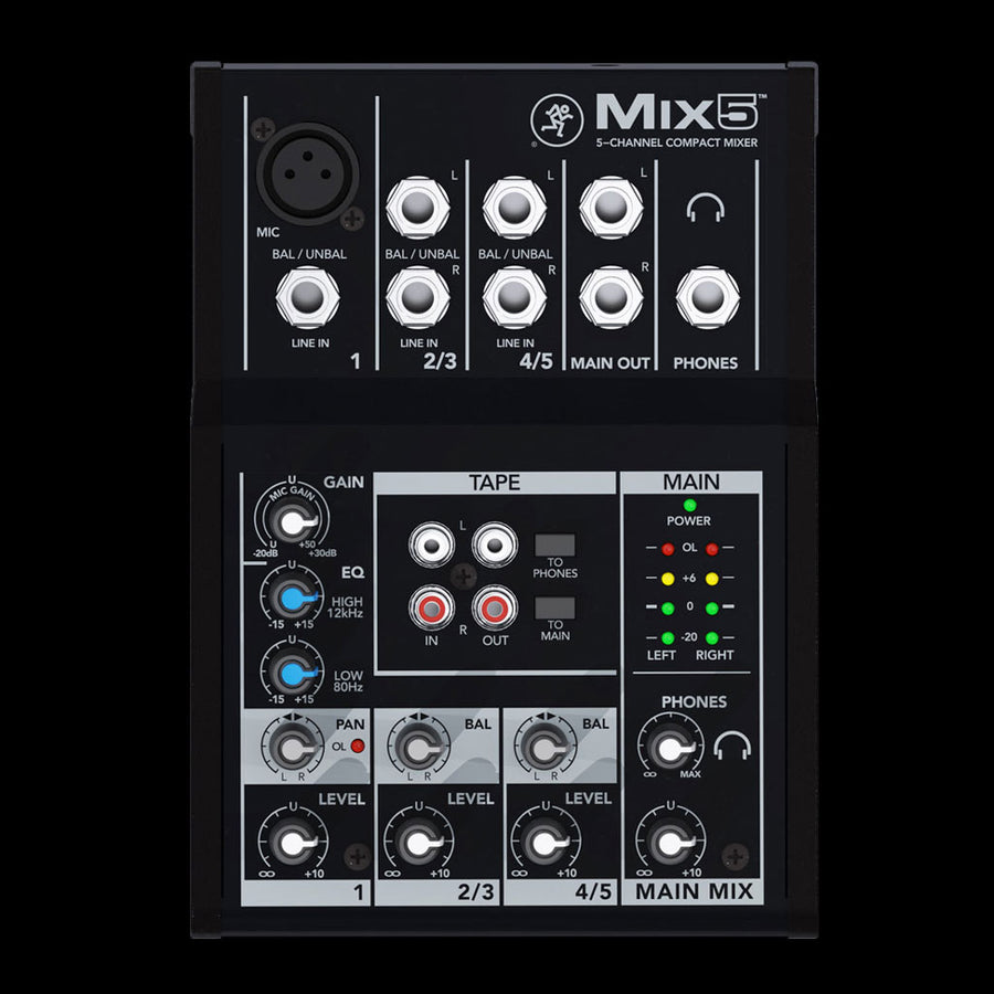 Mackie Mix5 5-Channel Compact Mixer
