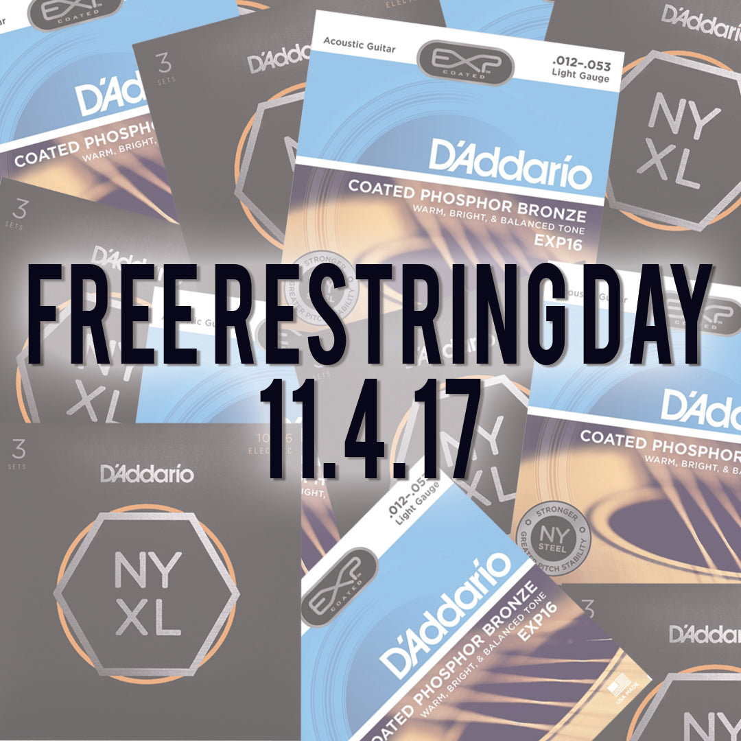 Free Restring Day and Food Drive 2017