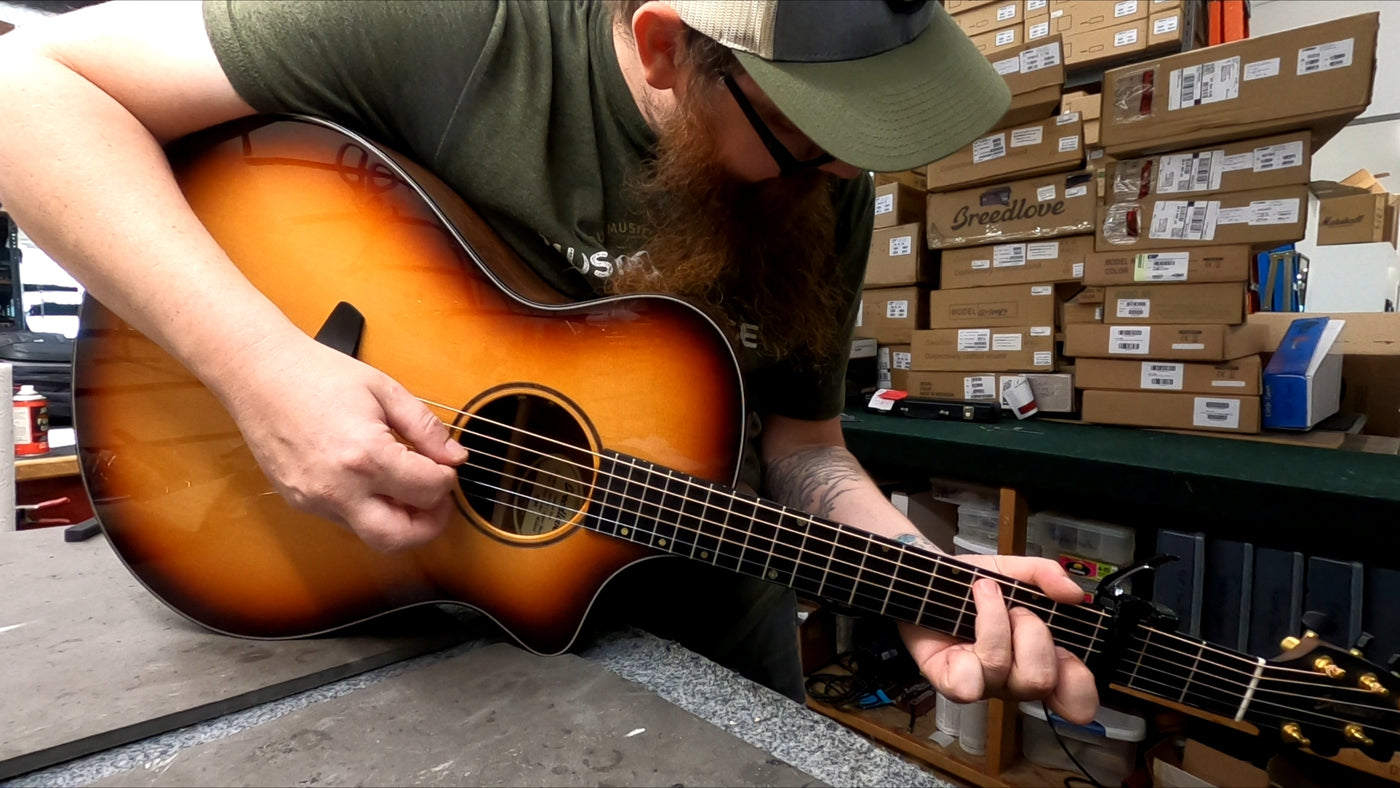 LR Baggs Pickup Install on Breedlove Premier Series