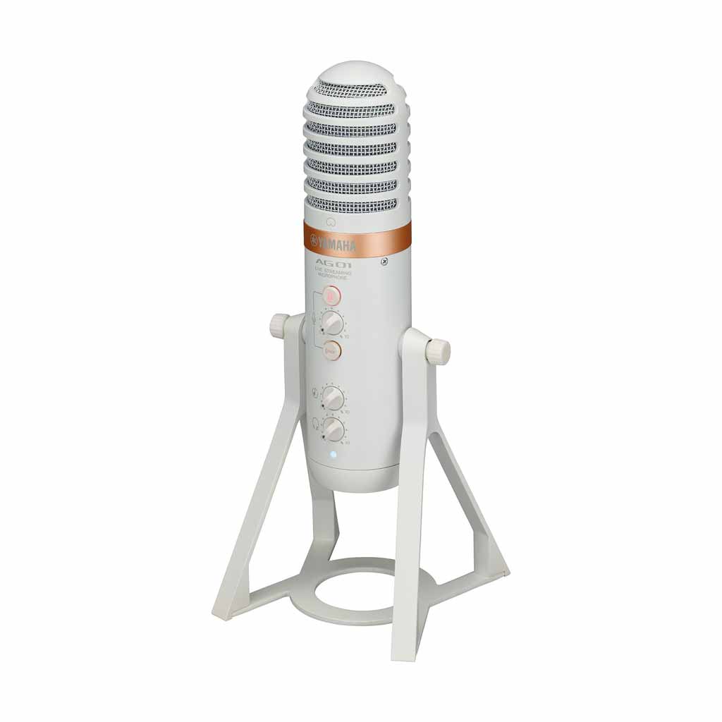 Yamaha AG01 Live Streaming USB Microphone in White