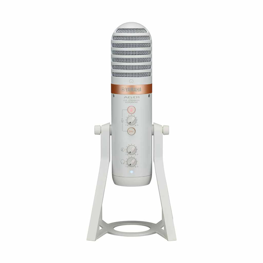 Yamaha AG01 Live Streaming USB Microphone in White