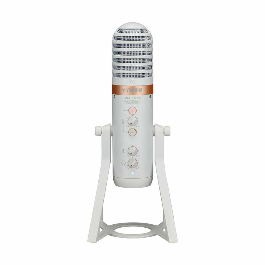 Yamaha AG01 Live Streaming USB Microphone in White