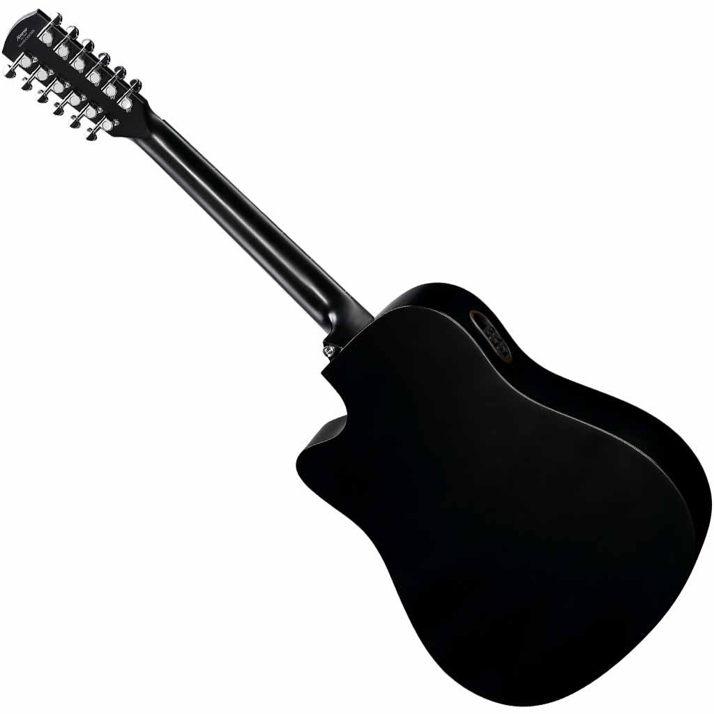 Alvarez AD60ce 12-String Black Artist Series Dreadnought Acoustic Guitar