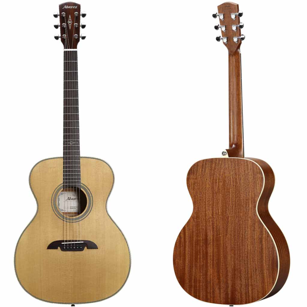 Alvarez Artist AF60 Herringbone Sitka Spruce and Mahogany Folk/OM Acoustic Guitar