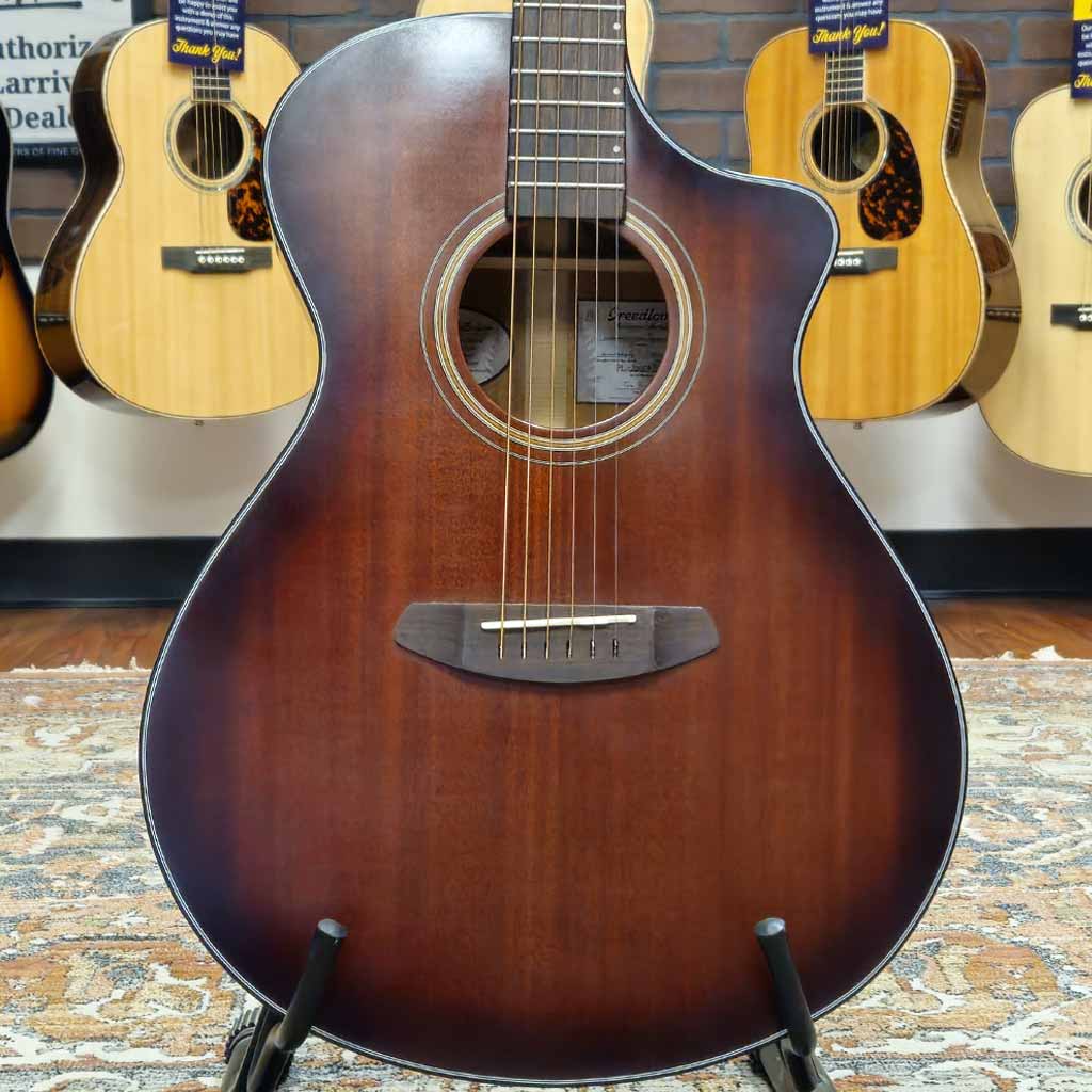 B Stock Breedlove Wildwood Concert Acoustic Electric Guitar Whiskey Burst