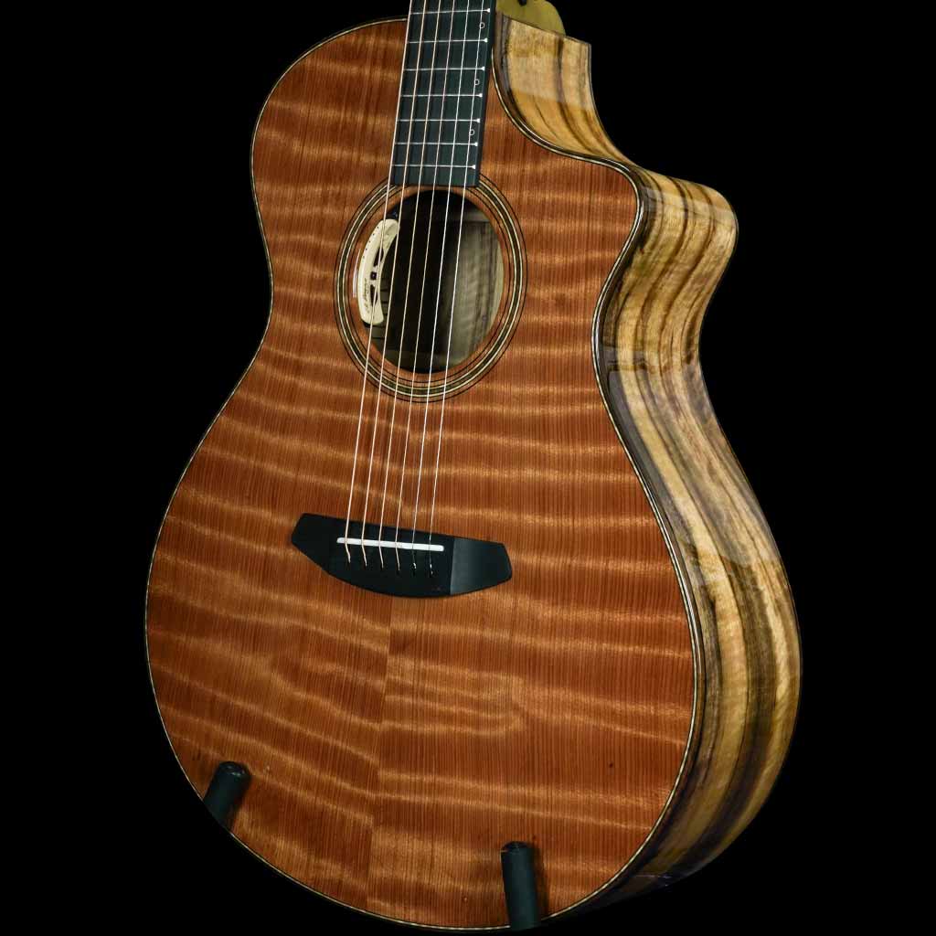 Breedlove Oregon Concert CE Exhibition Edition Figured Redwood and Myrtlewood Acoustic Guitar