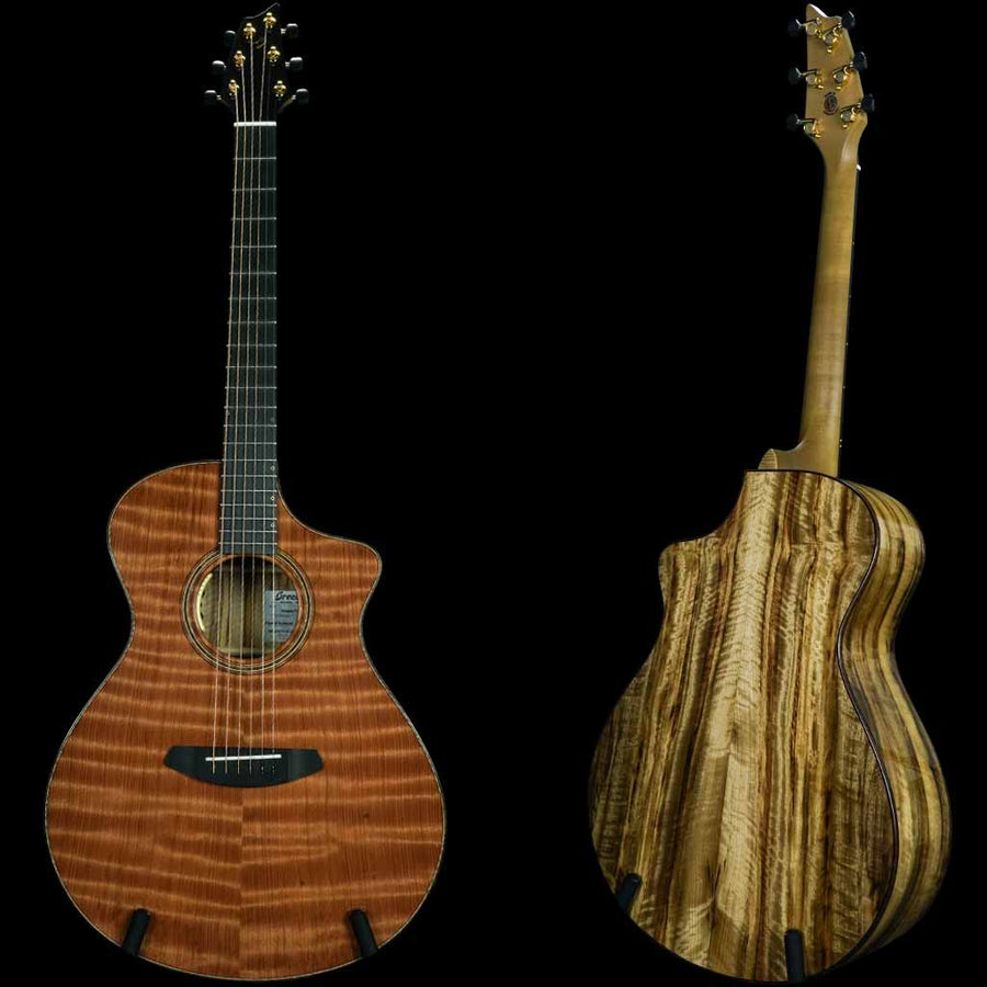 Breedlove Oregon Concert CE Exhibition Edition Figured Redwood and Myrtlewood Acoustic Guitar