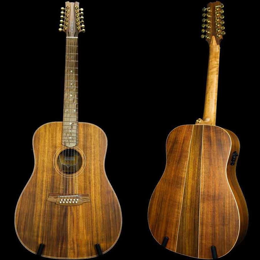 Cole Clark Fat Lady 2 Series 12 String All Solid Australian Blackwood Acoustic Electric Guitar