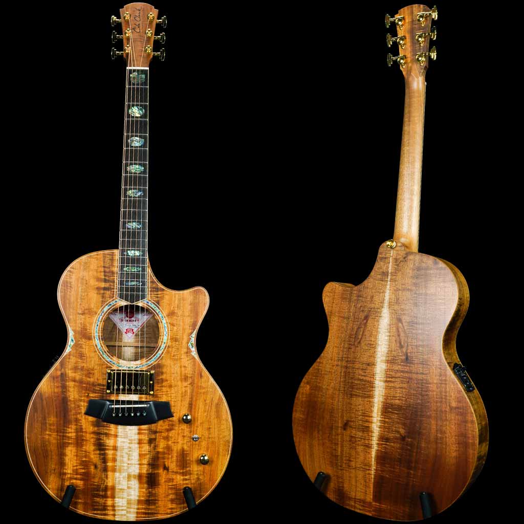 Cole Clark Thinline 3 Series EC All Australian Blackwood Acoustic Electric Guitar with Humbucker Pickup