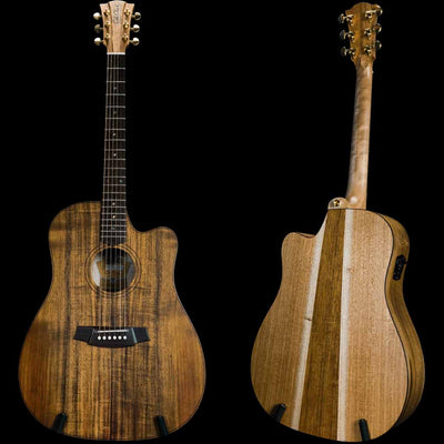 Cole Clark Fat Lady 2 Series EC All Solid Australian Blackwood Acoustic Electric Guitar