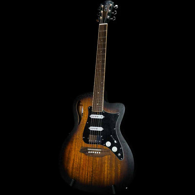 Cole Clark Studio Thinline True Hybrid HSS All Mahogany Acoustic Electric Guitar