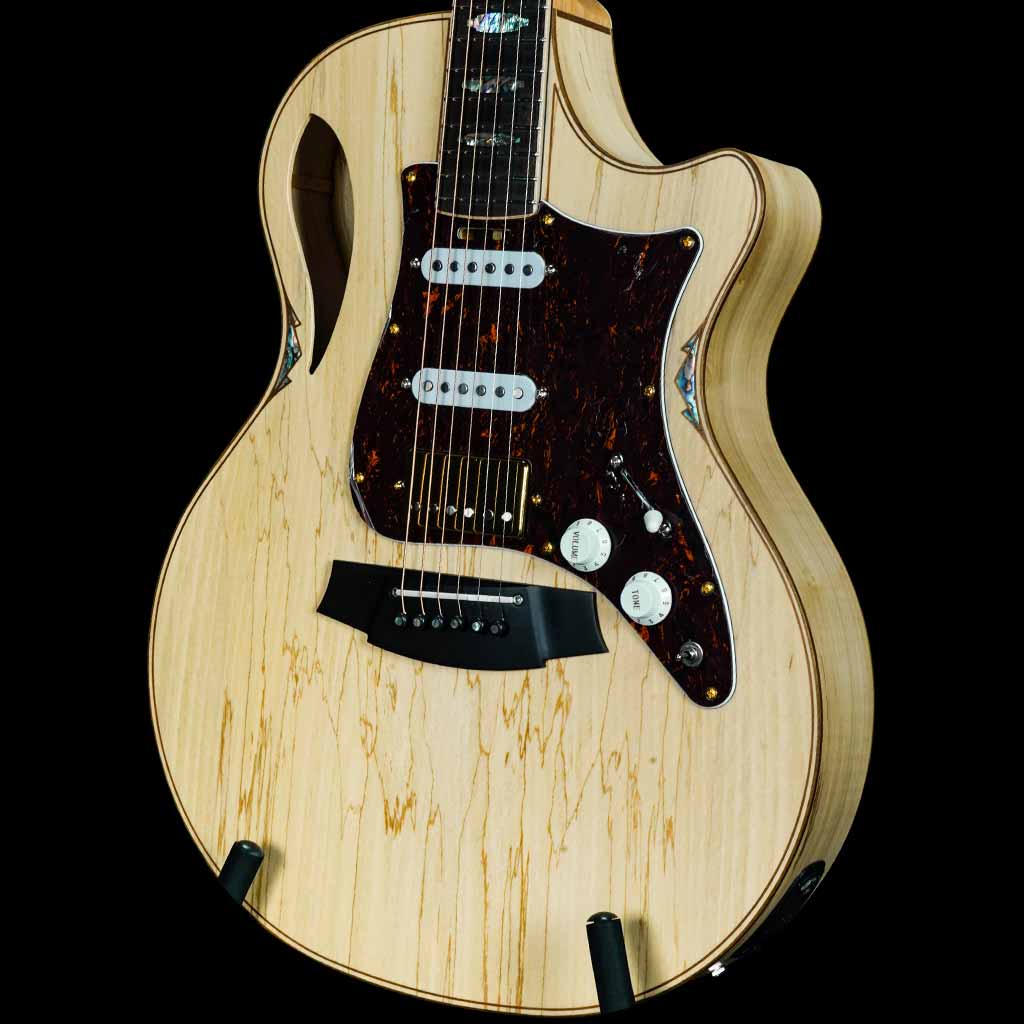 Cole Clark Thinline True Hybrid 3 Series HSS All European Maple Acoustic Electric Guitar