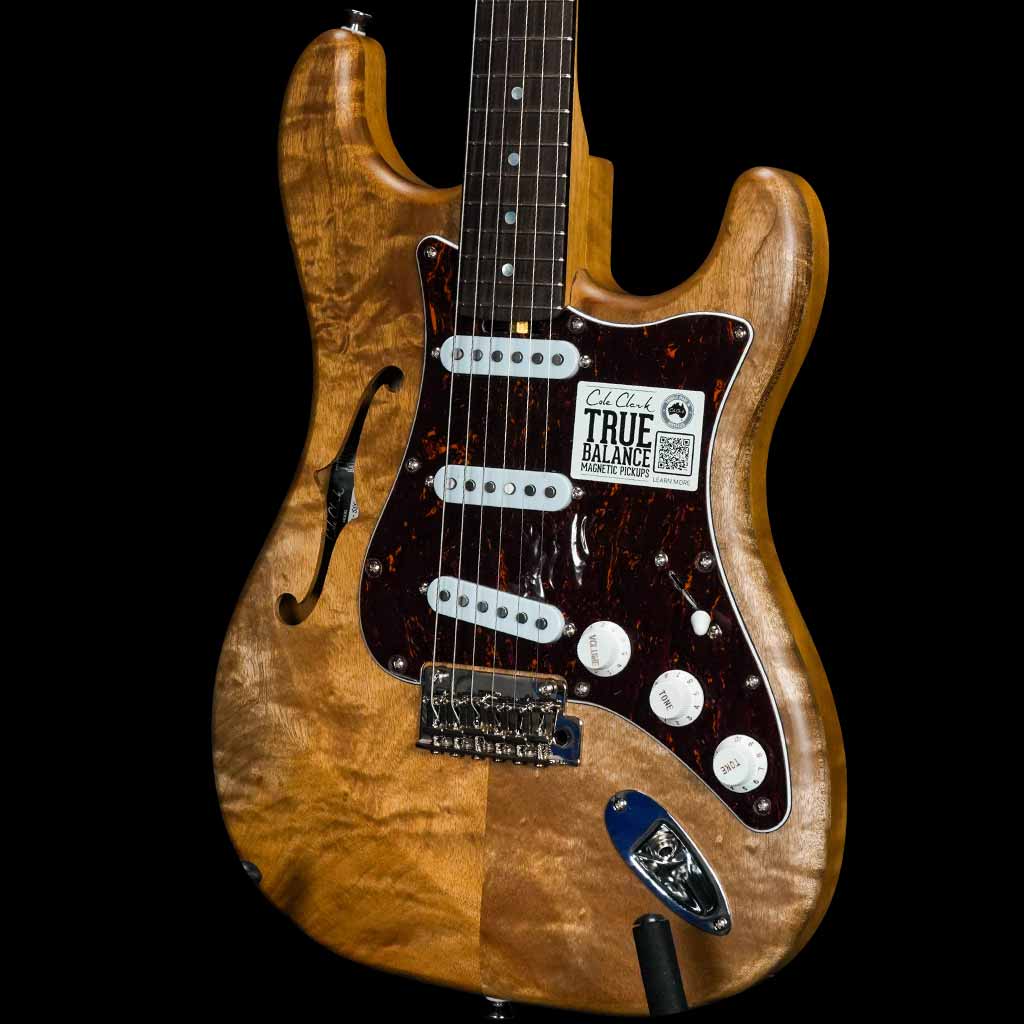 Cole Clark Hollow Baby Electric Guitar - Natural