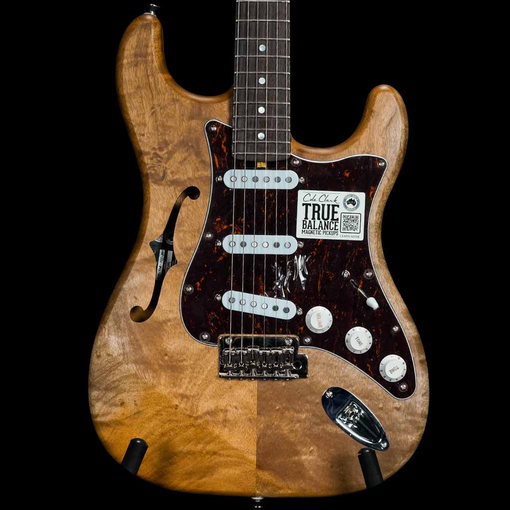 Cole Clark Hollow Baby Electric Guitar - Natural