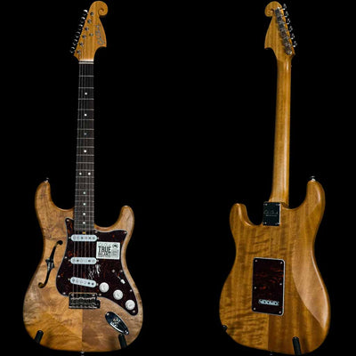 Cole Clark Hollow Baby Electric Guitar - Natural