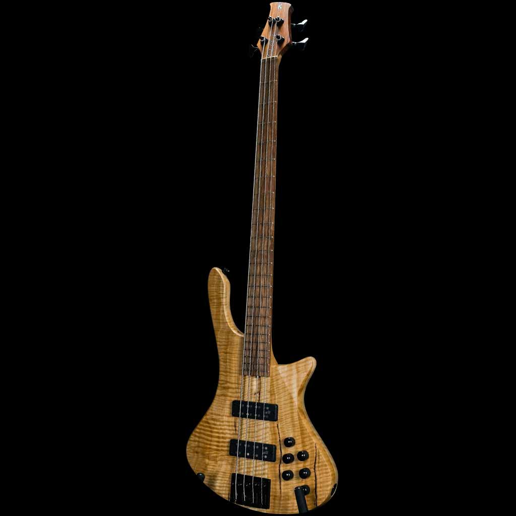 Cole Clark Kennedy LLB 4-String Electric Bass Guitar in Figured Australian Mountain Ash