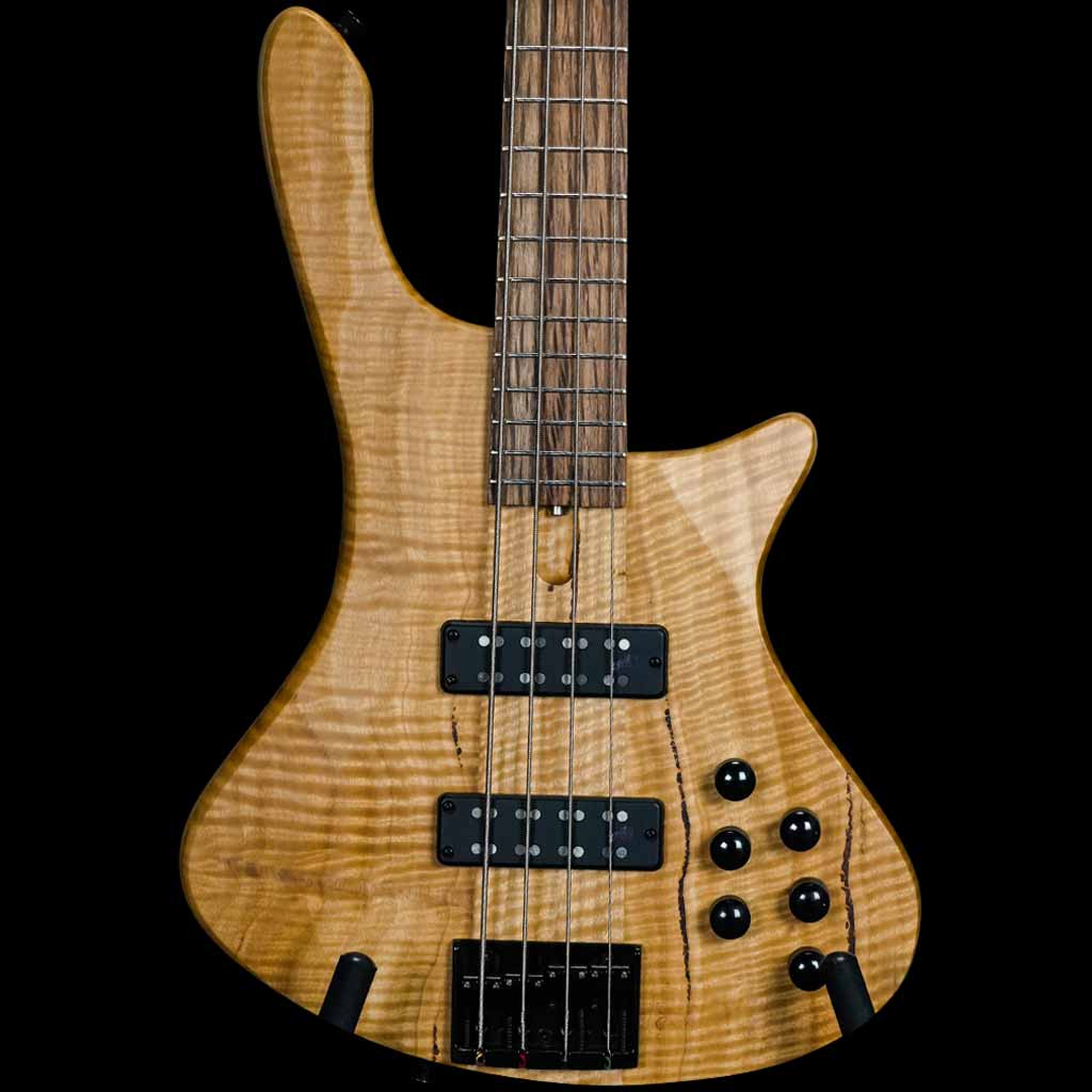 Cole Clark Kennedy LLB 4-String Electric Bass Guitar in Figured Australian Mountain Ash