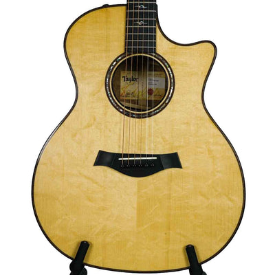 Used Taylor Custom Grand Auditorium Bearclaw Spruce and Figured Bubinga Acoustic Electric Guitar