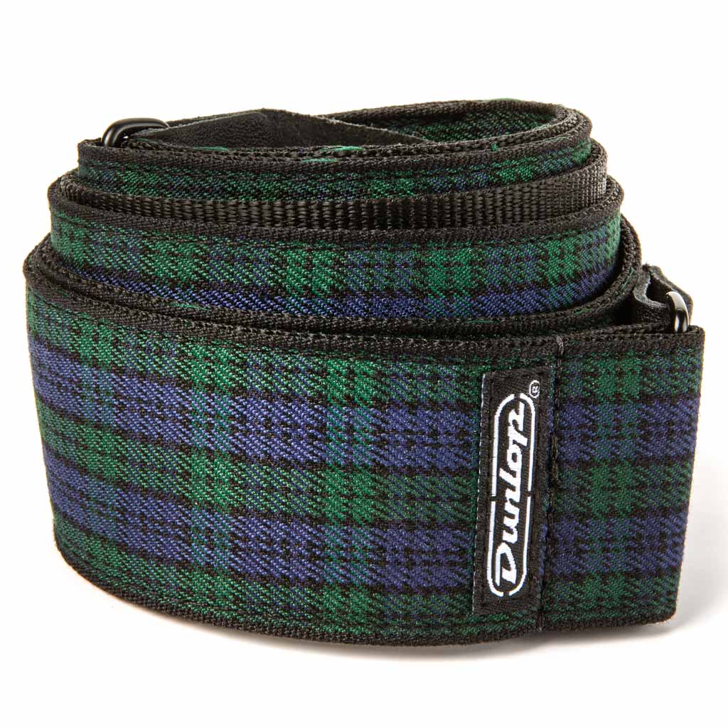 Dunlop Jacquard Black Watch Plaid Guitar Strap