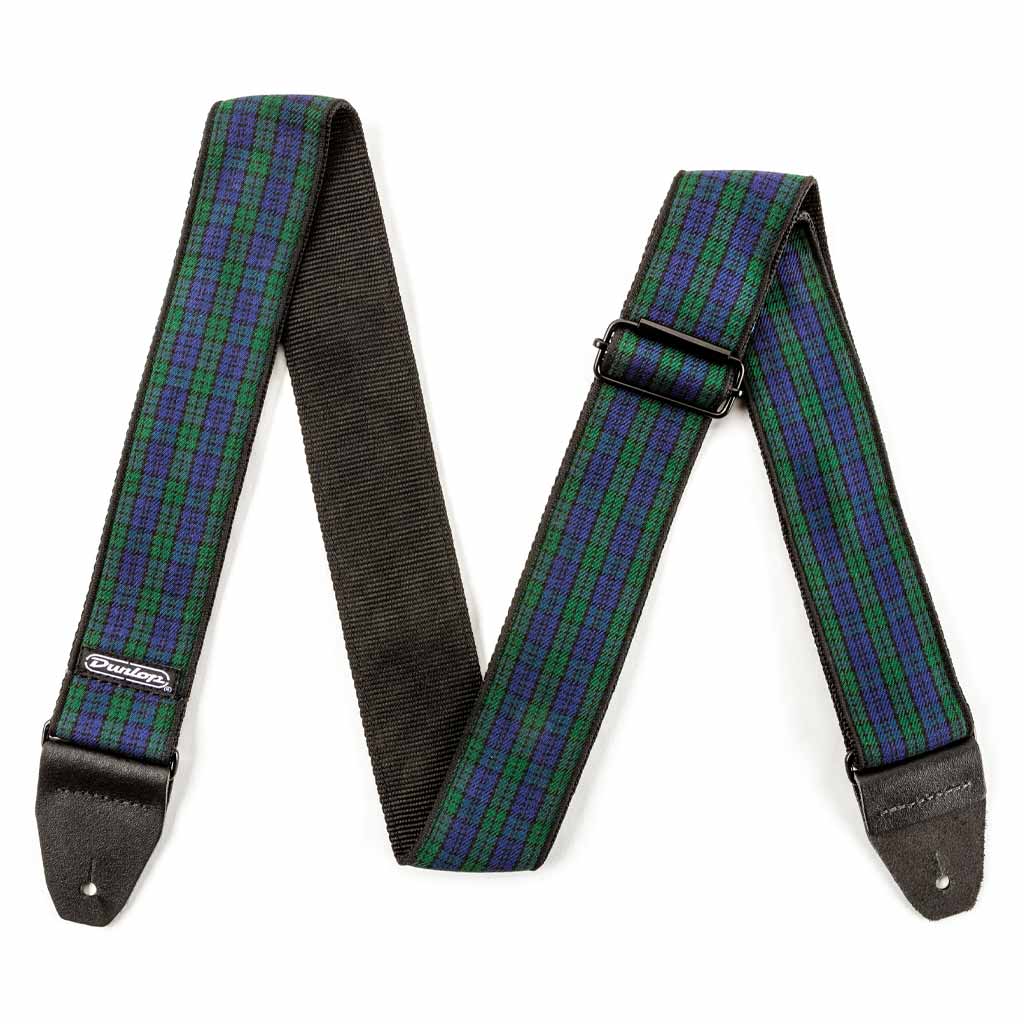 Dunlop Jacquard Black Watch Plaid Guitar Strap