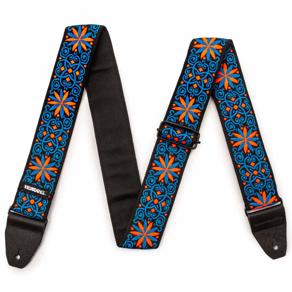 Dunlop Jimi Hendrix Blacklight Fillmore Blue Guitar Strap