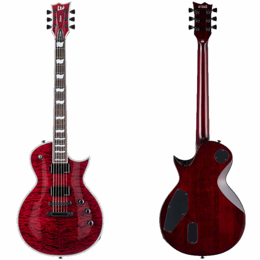 ESP LTD EC-1000 Electric Guitar in See Thru Black Cherry