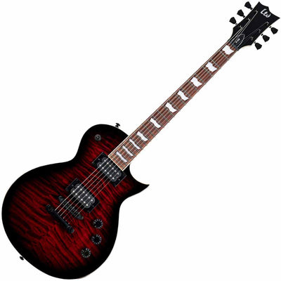 ESP LTD EC-256QM Electric Guitar in See Thru Black Cherry Sunburst