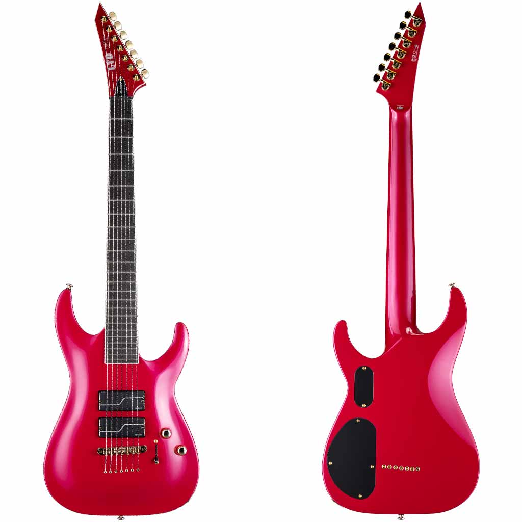 ESP LTD SC-607 Stephen Carpenter Signature Baritone Electric Guitar in Magenta