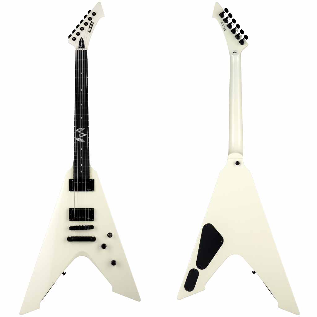 ESP LTD Vulture Olympic White James Hetfield Signature Electric