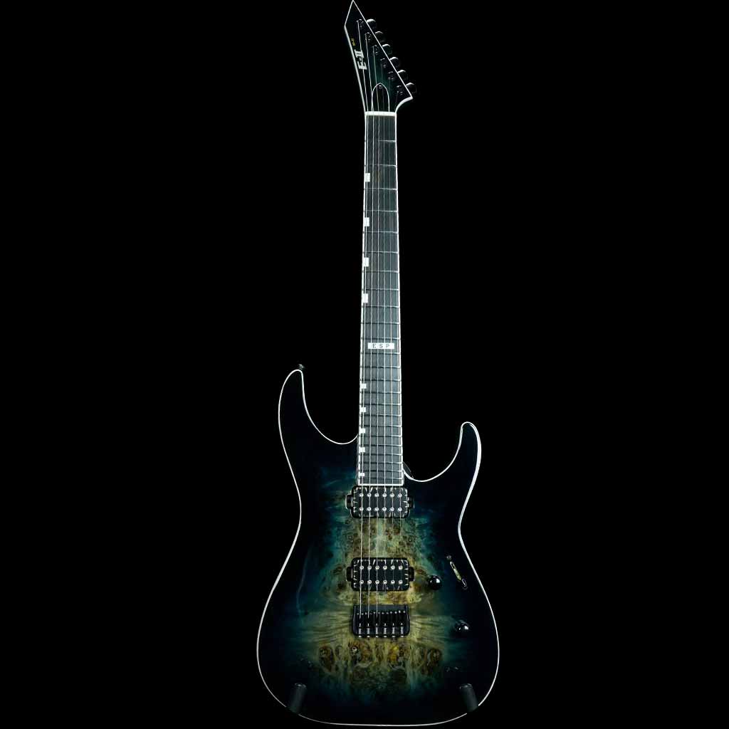 ESP E-II M-II HT Electric Guitar - Mercury Blue Burst